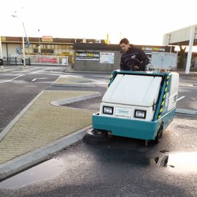 schoonmaak parkeerdek